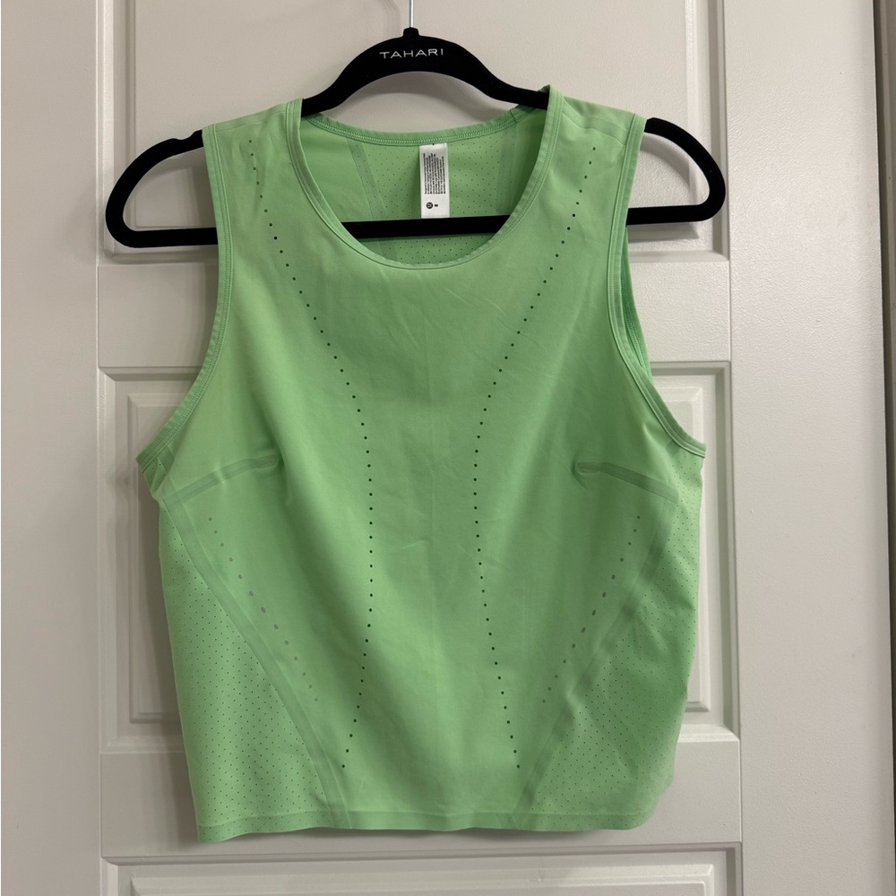 Lululemon Bright Green Running Tank Top